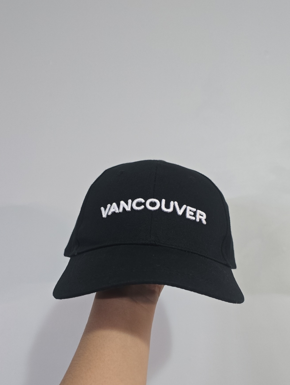 Vancouver Embroidered Black Baseball Cap - Unbranded